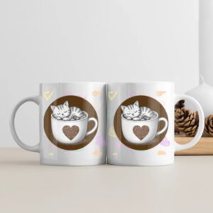 Coffee Love: Cozy Cat | 11 oz Ceramic Mug